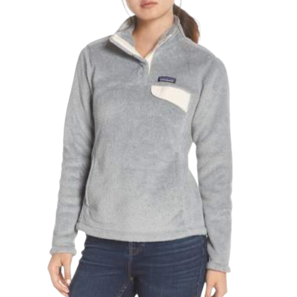 Patagonia Women's Re-Tool Snap-T Pullover Gray Sz M